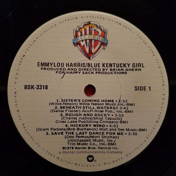 Emmylou Harris : Blue Kentucky Girl (LP, Album, Los)