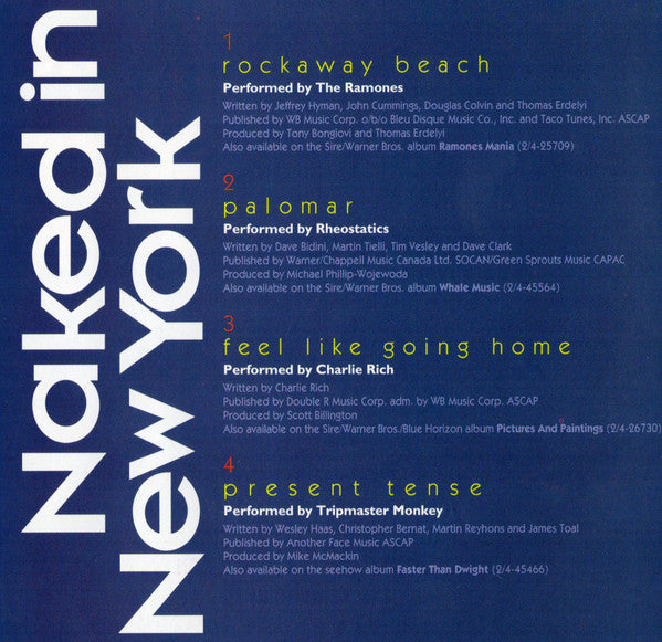 Various : Naked In New York (Music From The Motion Picture) (CD, Album)