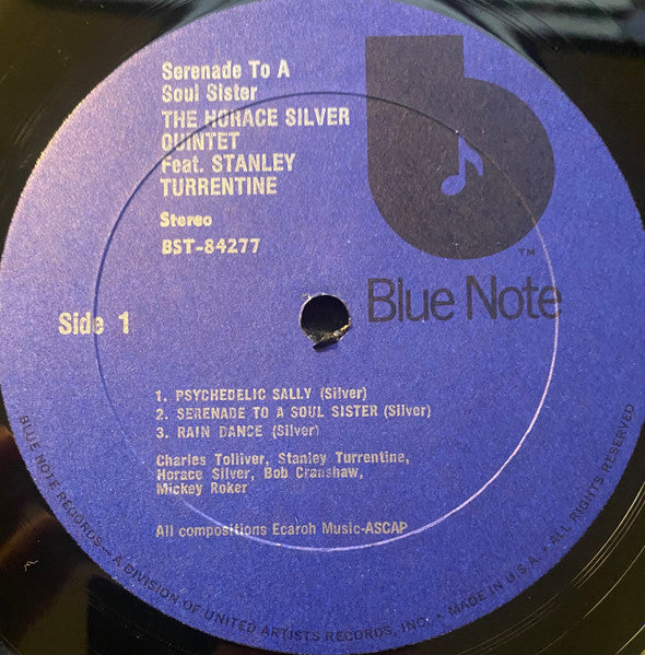 The Horace Silver Quintet Featuring Stanley Turrentine : Serenade To A Soul Sister (LP, Album, Gat)