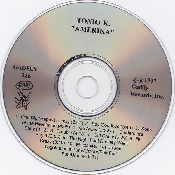 Tonio K. : Amerika (CD, Album, RE, RM)