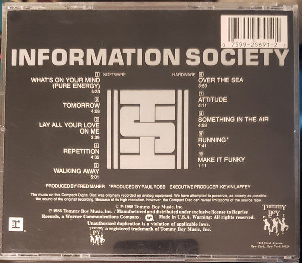 Information Society : Information Society (CD+G, Album, RE)