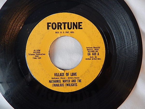 Nathaniel Mayer And His Fabulous Twilights : Village Of Love (7", Single)