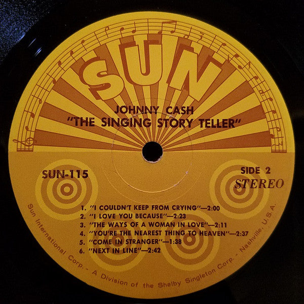 Johnny Cash & The Tennessee Two : The Singing Story Teller (LP, Album, Comp)
