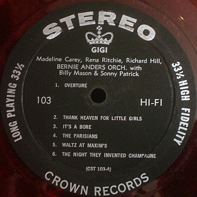 Various : Gigi  (LP, Album, RE, Red)