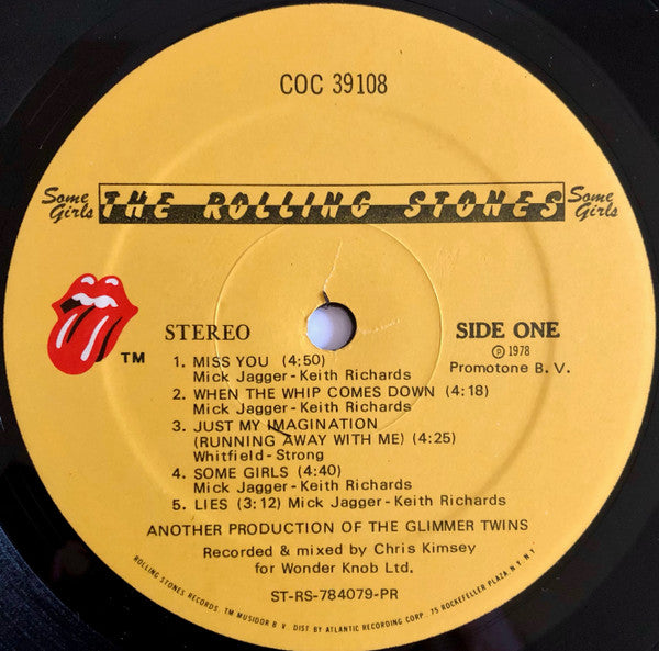 The Rolling Stones : Some Girls (LP, Album, 1st)