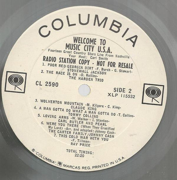 Various : Welcome To Music City U.S.A. (LP, Comp, Promo)