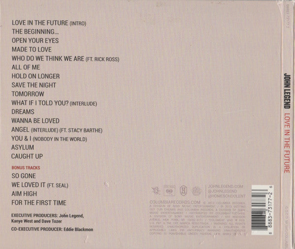 John Legend : Love In The Future  (CD, Album, Dlx)