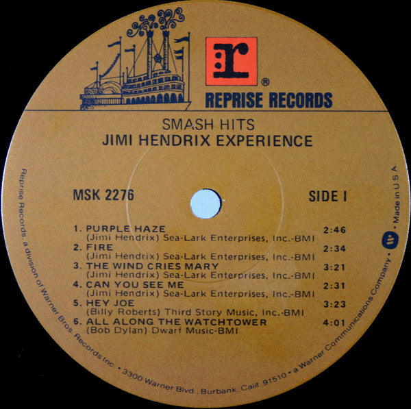 The Jimi Hendrix Experience : Smash Hits (LP, Comp, RE, Jac)