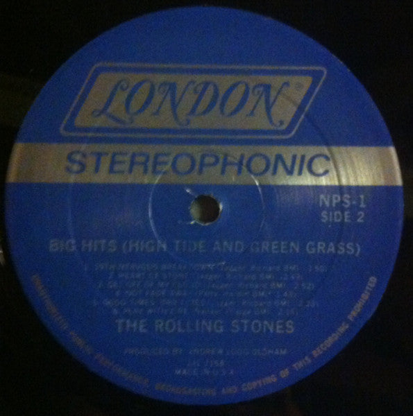 The Rolling Stones : Big Hits (High Tide And Green Grass) (LP, Comp)