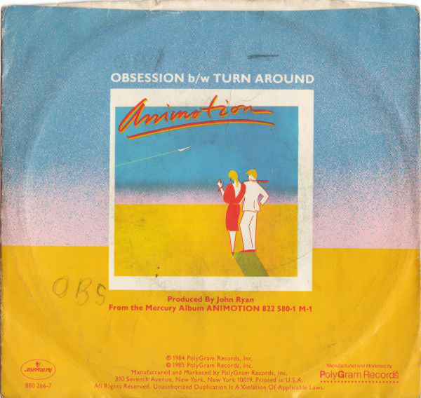 Animotion : Obsession (7", 22 )
