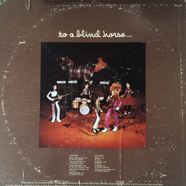 Faces (3) : A Nod Is As Good As A Wink... To A Blind Horse (LP, Album, San)