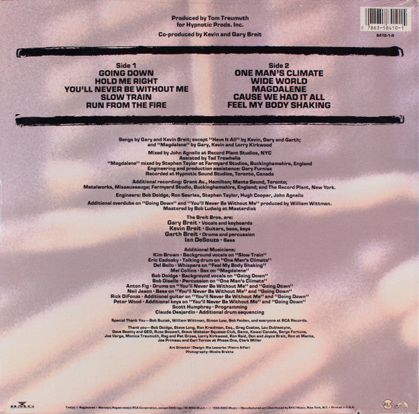 The Breit Bros. : The Breit Bros (LP, Album)