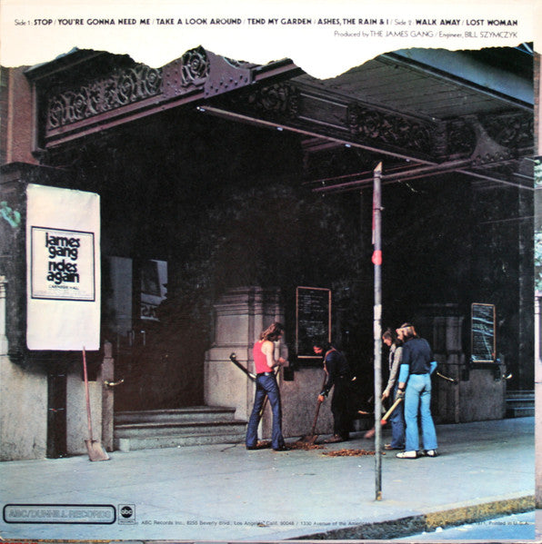 James Gang : Live In Concert (LP, Album)