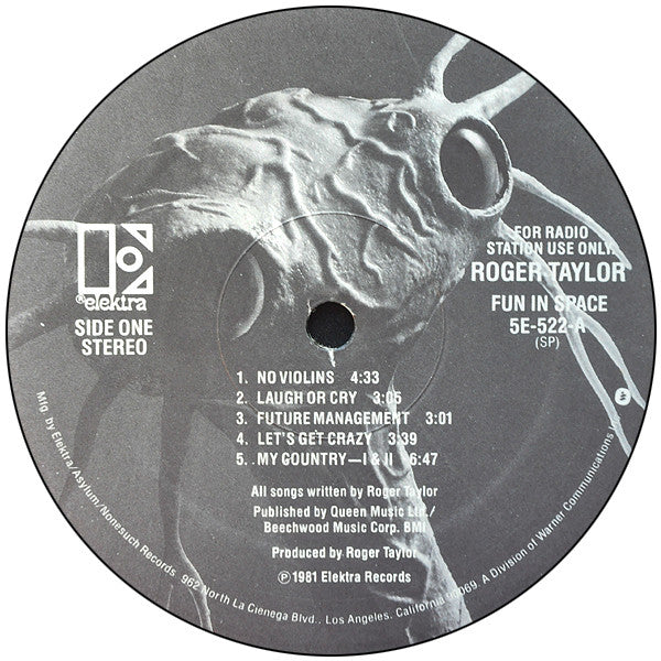 Roger Taylor : Roger Taylor's Fun In Space (LP, Album, Promo, Spe)