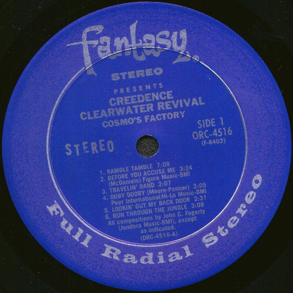 Creedence Clearwater Revival : Cosmo's Factory (LP, Album, RE, Pit)
