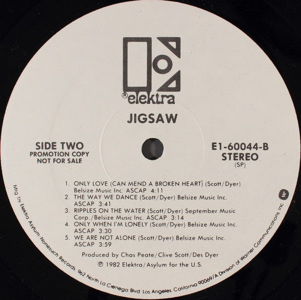 Jigsaw (3) : Jigsaw (LP, Album, Promo)
