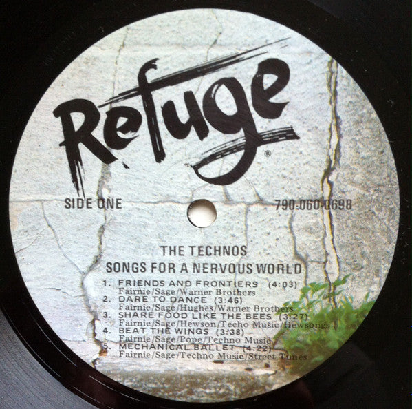 The Technos : Songs For A Nervous World (LP, Album)