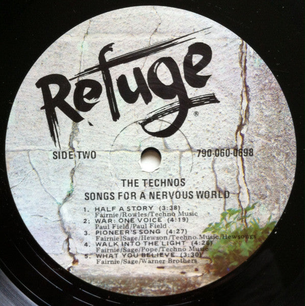 The Technos : Songs For A Nervous World (LP, Album)