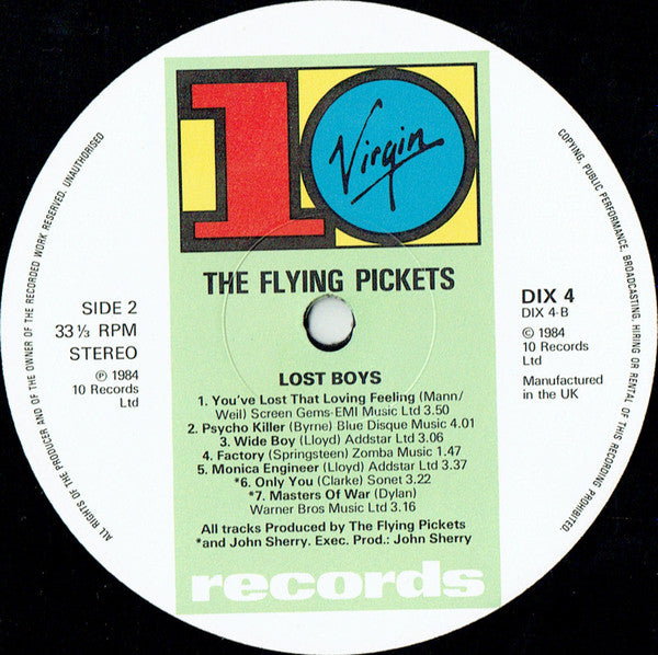 The Flying Pickets : Lost Boys (LP, Album)