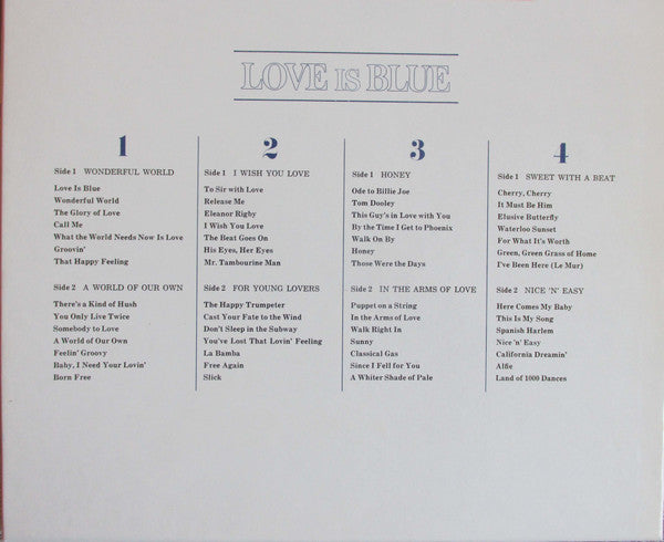 Various : Love Is Blue, Music In A Mellow Mood (4xLP, Album, Comp + Box)