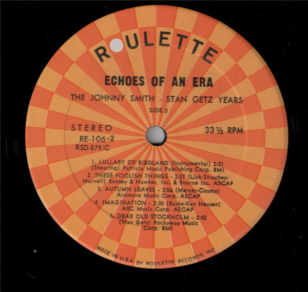 Johnny Smith, Stan Getz : The Johnny Smith - Stan Getz Years (2xLP, Comp, Gat)