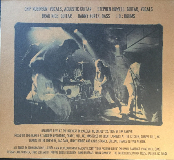 The Backsliders (2) : From Raleigh North Carolina (CD, EP)