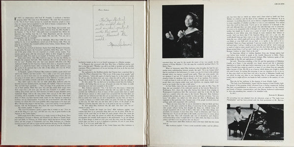 Marian Anderson, Franz Rupp : He's Got The Whole World In His Hands  And  18 Other Spirituals (LP, Mono, Gat)