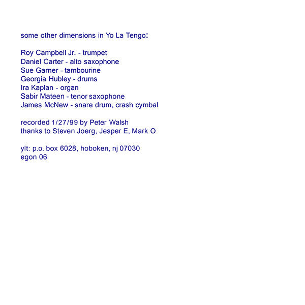Other Dimensions In Music / Yo La Tengo : Some Other Dimensions In Yo La Tengo (2x7")