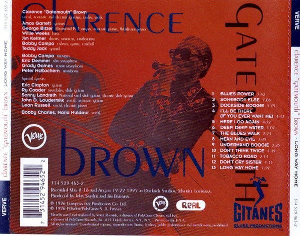 Clarence "Gatemouth" Brown : Long Way Home (CD, Album)