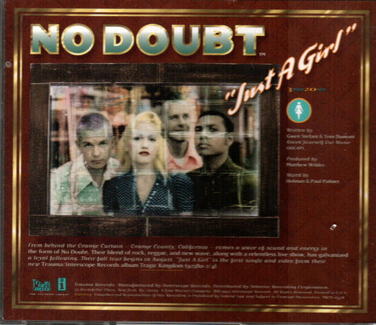 No Doubt : Just A Girl (CD, Single, Promo)