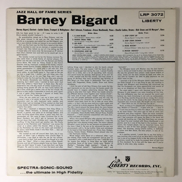Barney Bigard : Barney Bigard (LP)