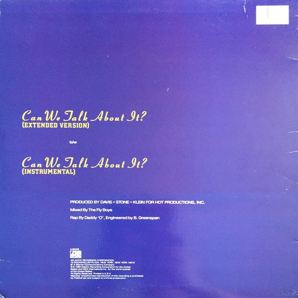 Nu Girls : Can We Talk About It? (12")