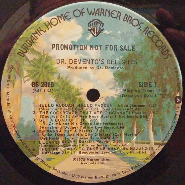 Various : Dr. Demento's Delights (LP, Comp, Promo)