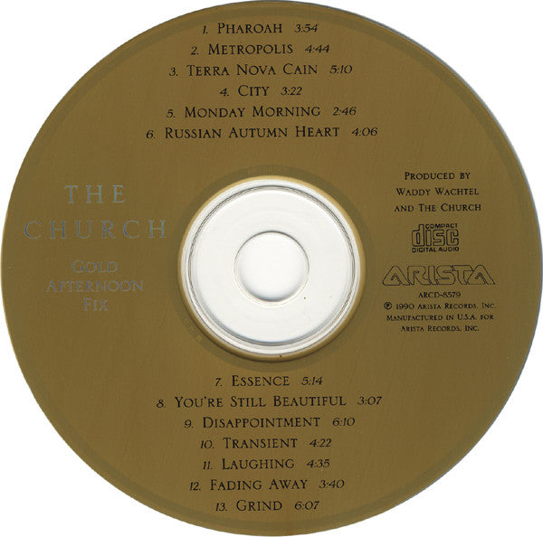 The Church : Gold Afternoon Fix (CD, Album)