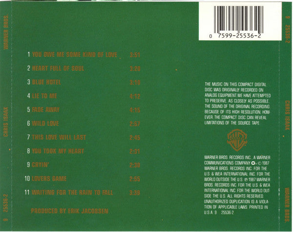 Chris Isaak : Chris Isaak (CD, Album, RP)