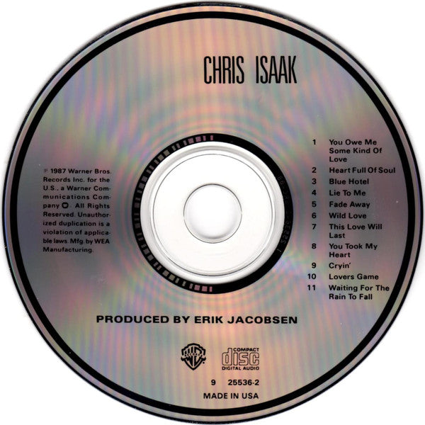 Chris Isaak : Chris Isaak (CD, Album, RP)