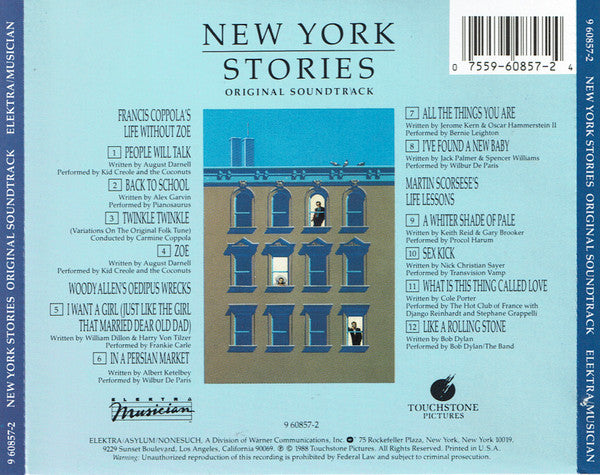 Various : New York Stories: Original Soundtrack (CD, Album)