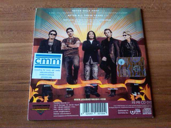 Journey : Never Walk Away / After All These Years (CD, Single, Promo)