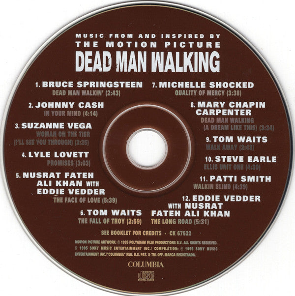 Various : Dead Man Walking (Music From And Inspired By The Motion Picture) (CD, Album, Comp)