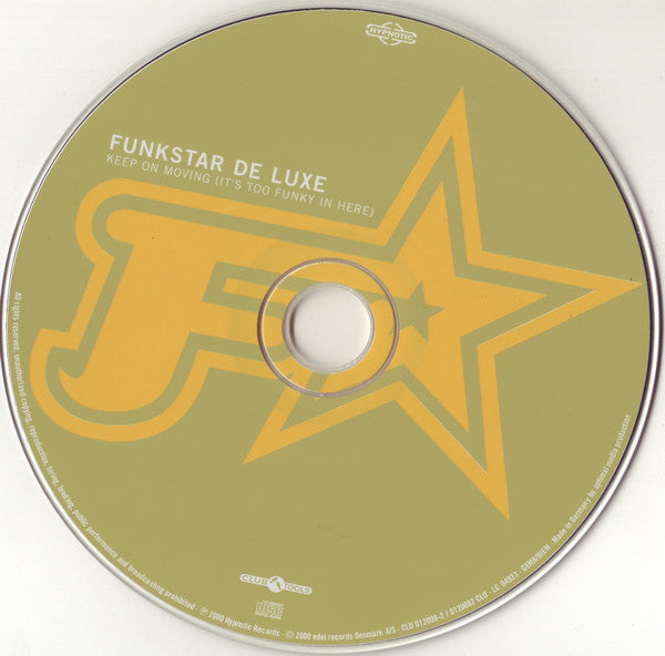 Funkstar De Luxe : Keep On Moving (It's Too Funky In Here) (CD, Album)
