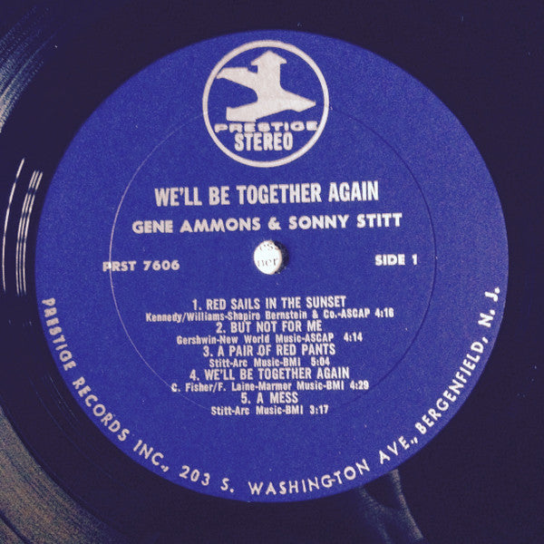 Gene Ammons / Sonny Stitt : We'll Be Together Again (LP, Album, RE)