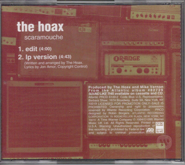 The Hoax : Scaramouche (CD, Single, Promo)