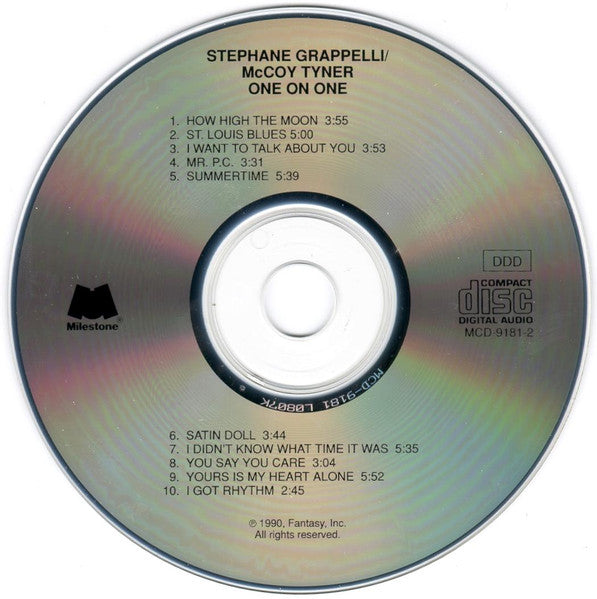 Stéphane Grappelli / McCoy Tyner : One On One (CD, Album, Club)