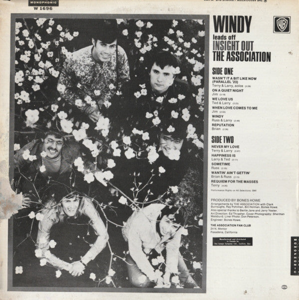 The Association (2) : Insight Out (LP, Album, Mono)