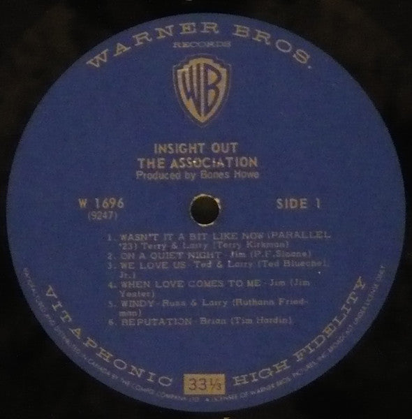 The Association (2) : Insight Out (LP, Album, Mono)