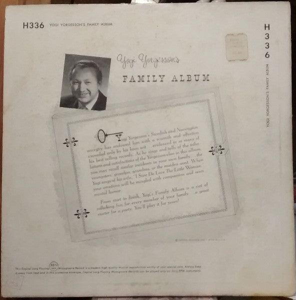 Yogi Yorgesson, Johnny Duffy And The Scandahoovians : Yogi Yorgesson's Family Album (10", Album, Mono)