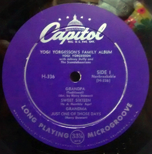 Yogi Yorgesson, Johnny Duffy And The Scandahoovians : Yogi Yorgesson's Family Album (10", Album, Mono)