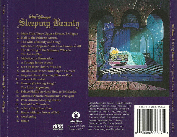 Various : Walt Disney's Sleeping Beauty (CD, Album, RM)