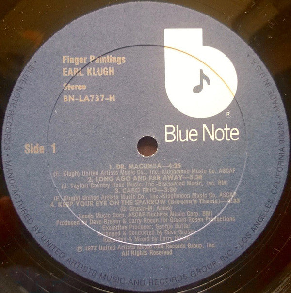 Earl Klugh : Finger Paintings (LP, Album, All)