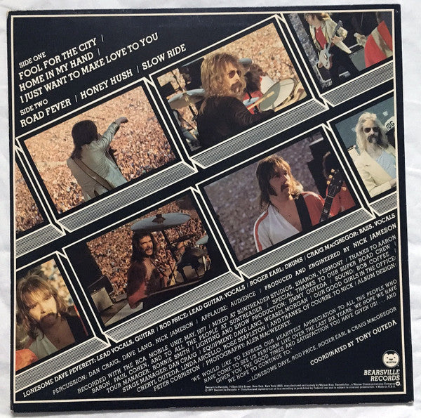 Foghat : Live (LP, Album, San)